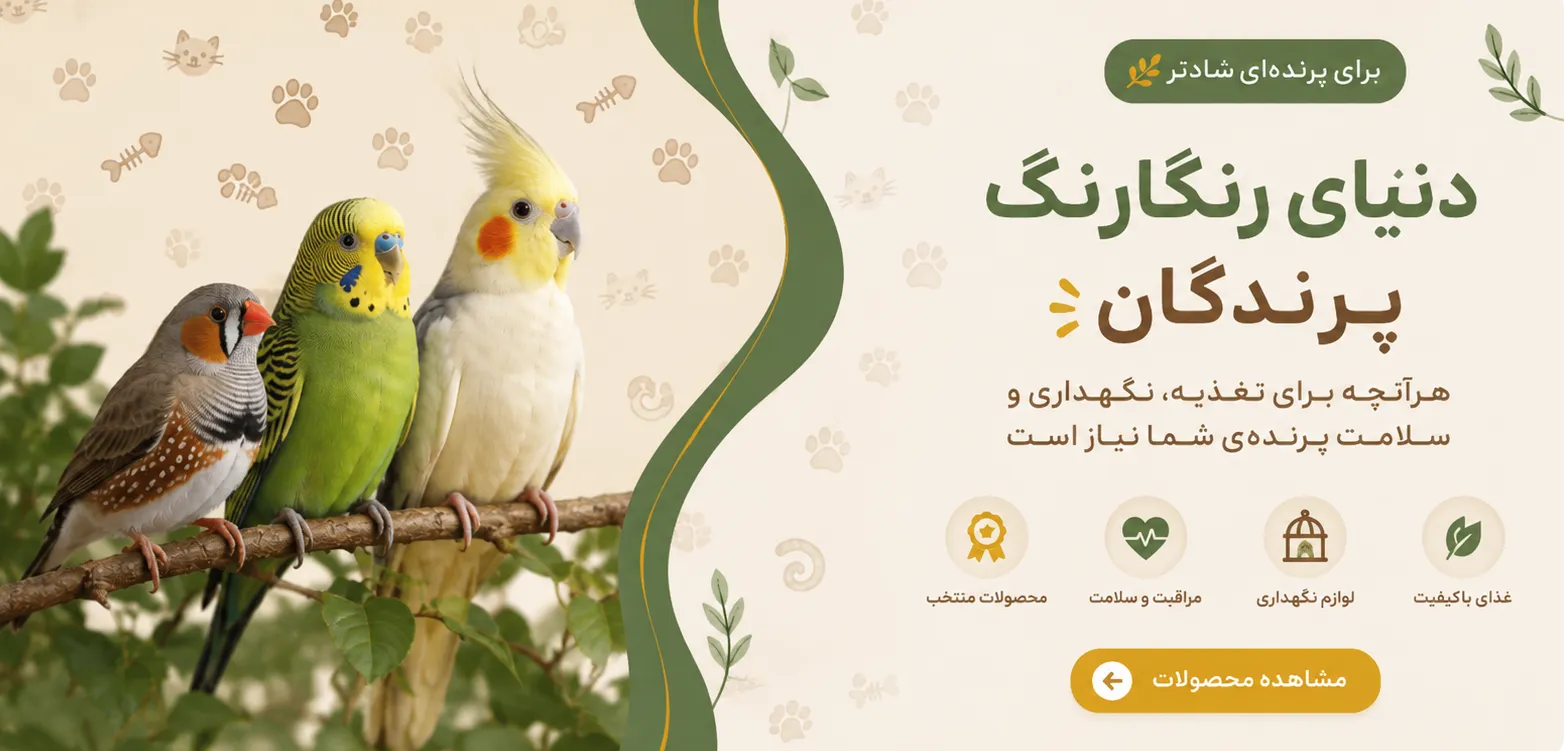 خرید غذای پرندگان، قفس و ملزومات نگهداری پرنده